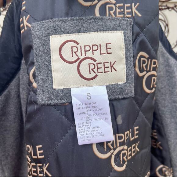 Cripple Creek Gray Wool Melton Vest With Concealed Carry Pocket Western Vest - Picture 3 of 7